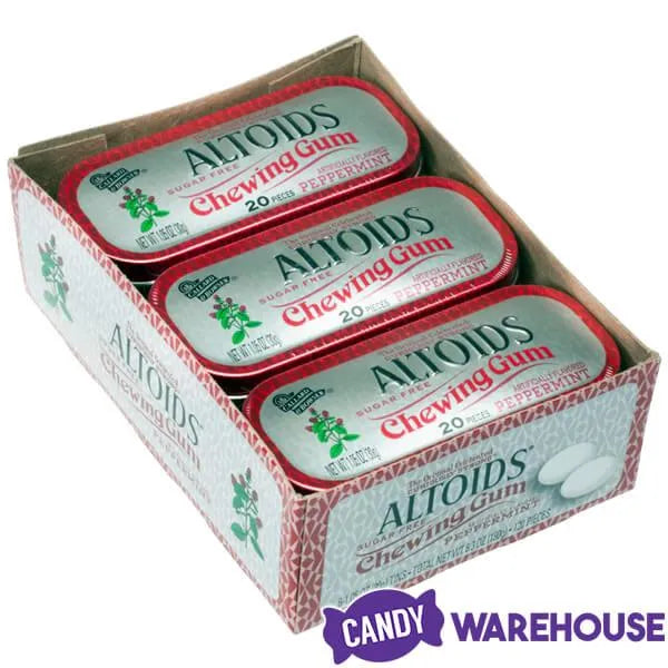 Altoids Sugar Free Peppermint Gum Tins: 6-Piece Pack