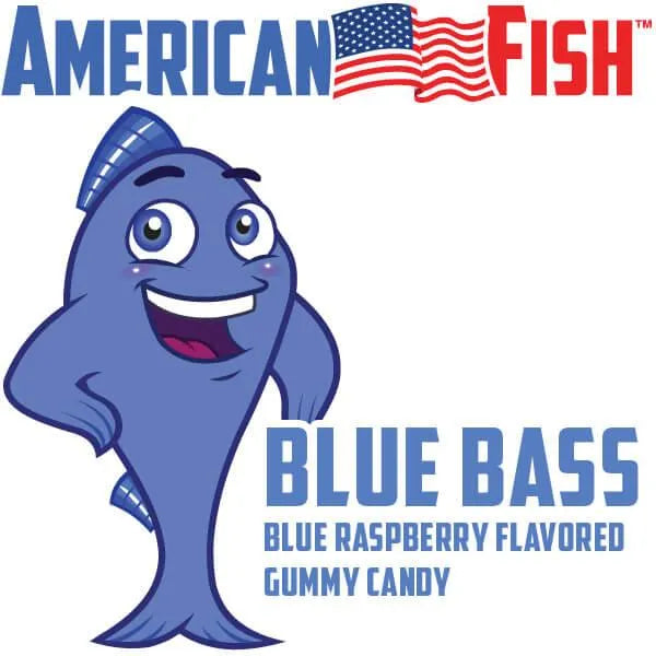 American Fish Chewy Candy - Blue: 16-Ounce Bag