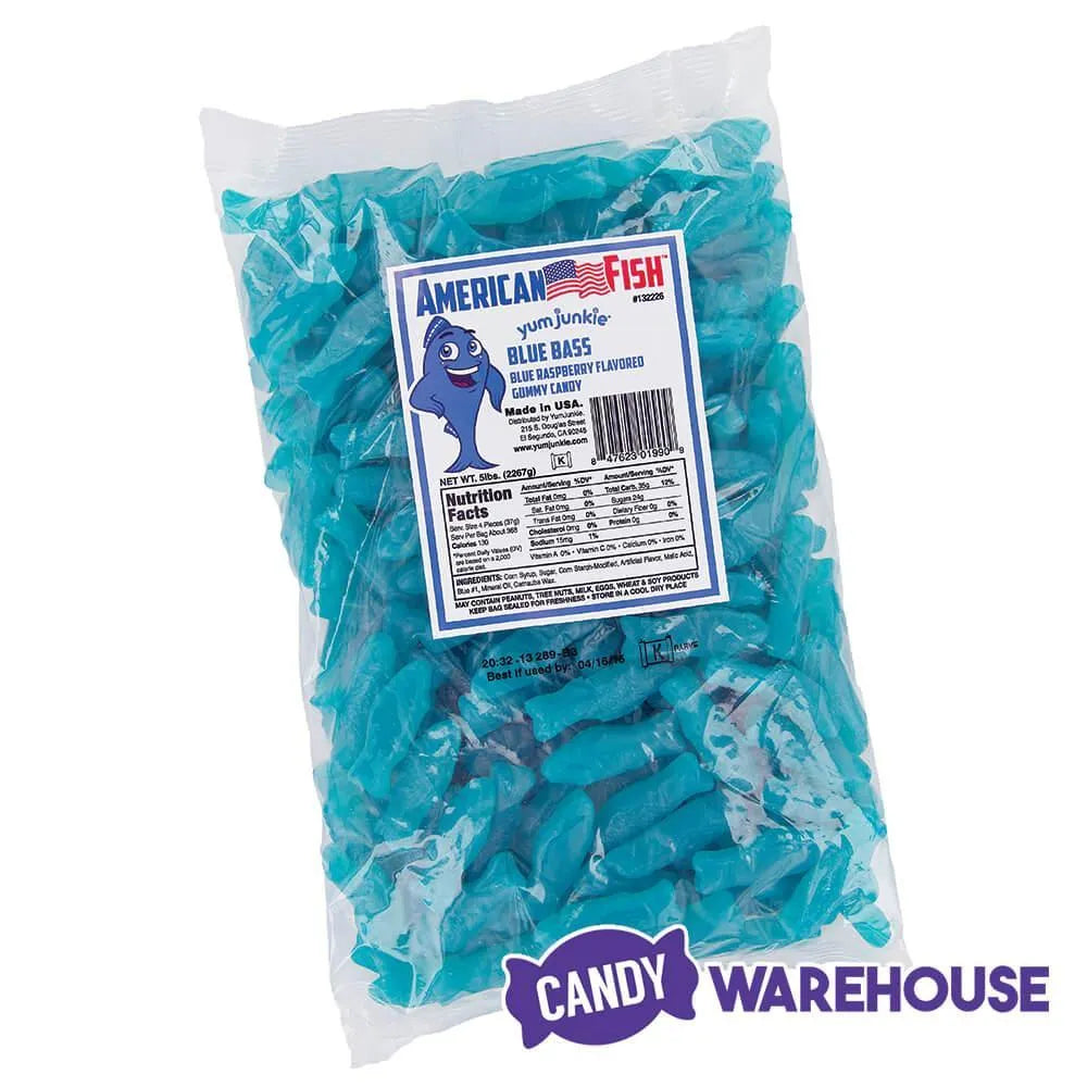 American Fish Chewy Candy - Blue: 5LB Bag