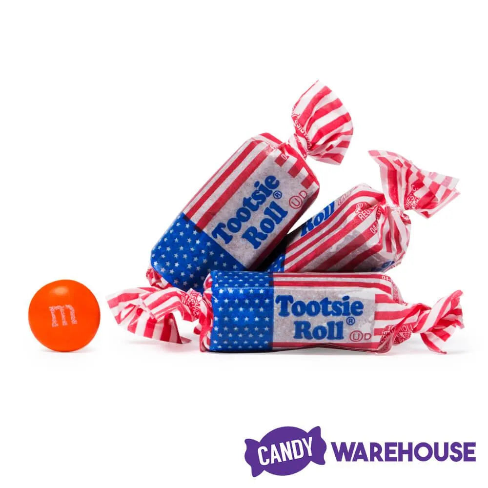 American Flag Tootsie Rolls: 2LB Bag