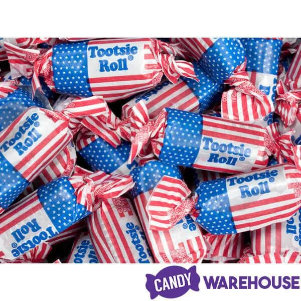 American Flag Tootsie Rolls: 30LB Case