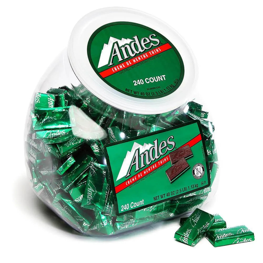 Andes Mints Creme de Menthe: 240-Piece Tub