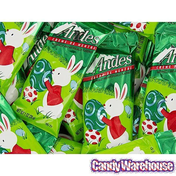 Andes Mints Creme de Menthe Easter Bunny Candy Packs: 24-Piece Display