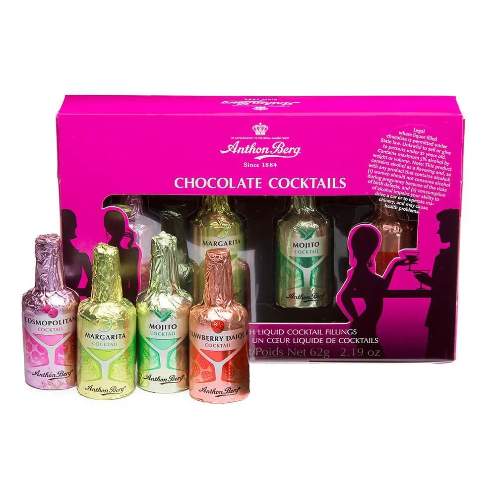 Anthon Berg Chocolate Cocktails Liquor Bottles: 4-Piece Box