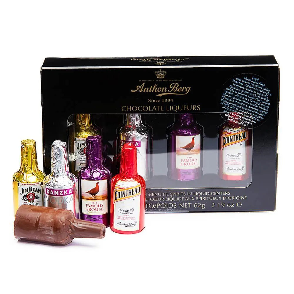 Anthon Berg Chocolate Liquor Bottles: 4-Piece Box