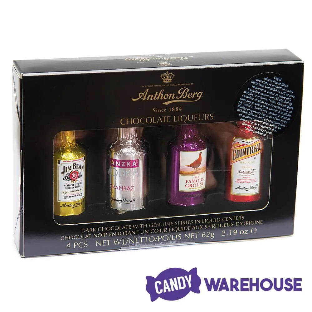 Anthon Berg Chocolate Liquor Bottles: 4-Piece Box