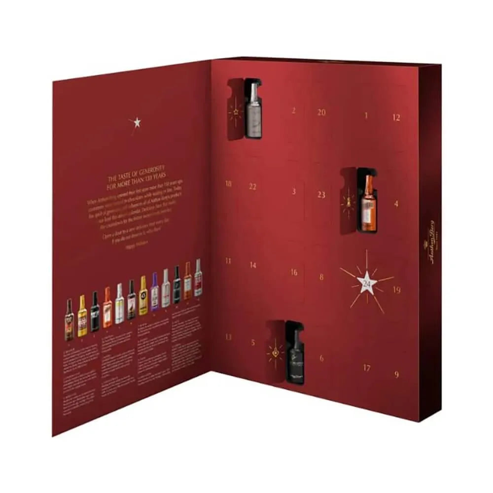 Anthon Berg Dark Chocolate Liquor Bottles Advent Calendar: 24-Piece Assortment