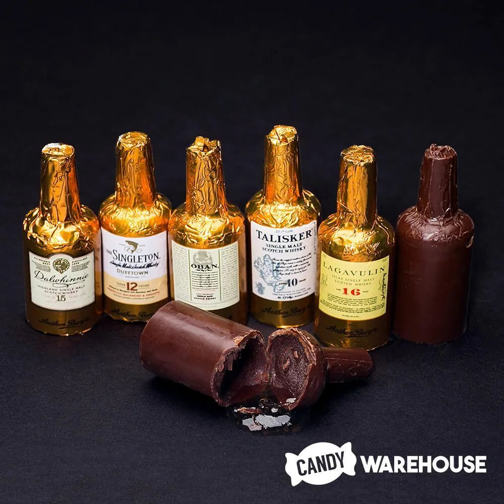 Anthon Berg Single Malt Scotch Chocolate Liquor Bottles: 10-Piece Gift Box