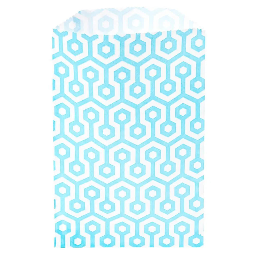 Aqua Blue Honeycomb Candy Bags: 25-Piece Pack