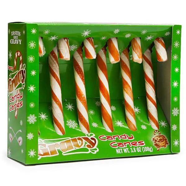 Archie McPhee Gravy Candy Canes: 6-Piece Box