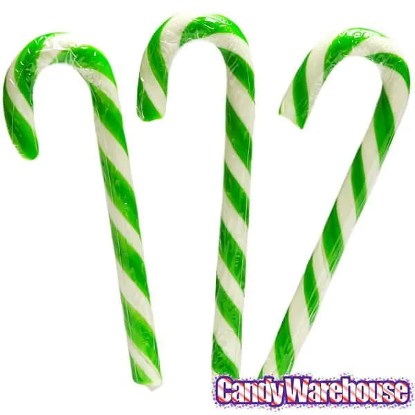 Archie McPhee Pickle Candy Canes: 6-Piece Box