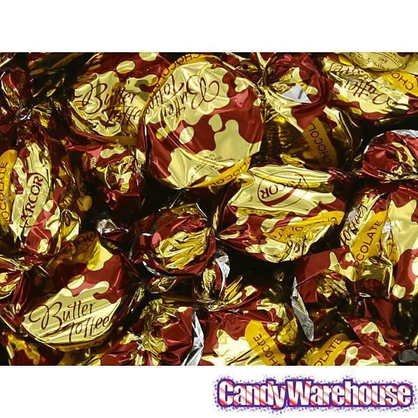 Arcor Chocolate Butter Toffee Chewy Candy: 1LB Bag