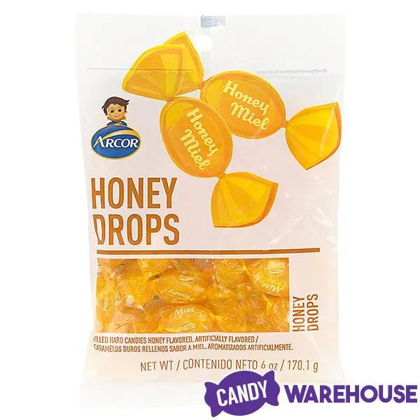 Arcor Honey Drops Hard Candy: 6-Ounce Bag