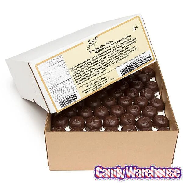 Asher's Caramel Marshmallow Chocolates - Dark: 6LB Box