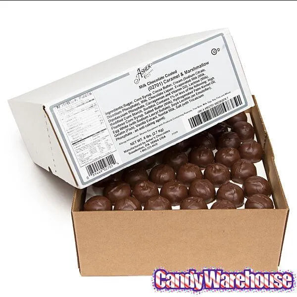 Asher's Caramel Marshmallow Chocolates - Milk: 6LB Box