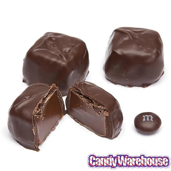 Asher's Chocolate Covered Chocolate Caramels - Dark: 6LB Box