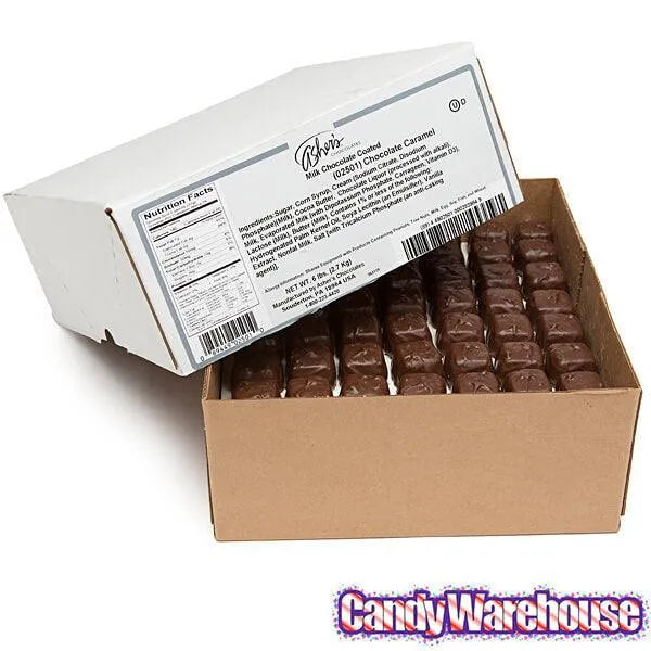 Asher's Chocolate Covered Chocolate Caramels - Milk: 6LB Box