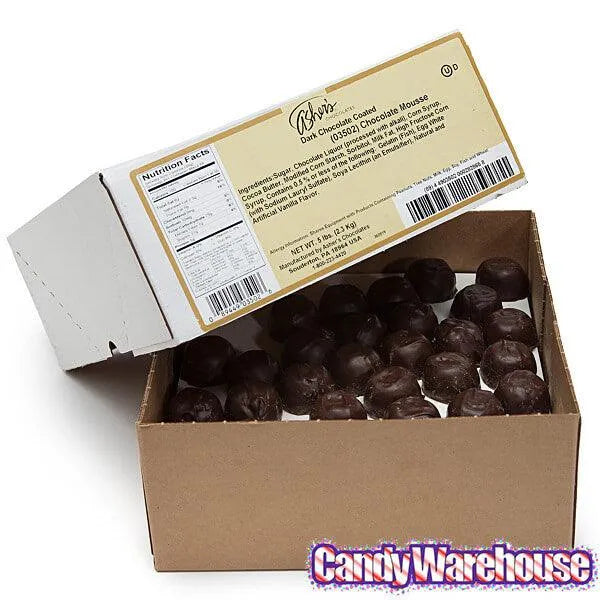 Asher's Chocolate Mousse Chocolates - Dark: 5LB Box