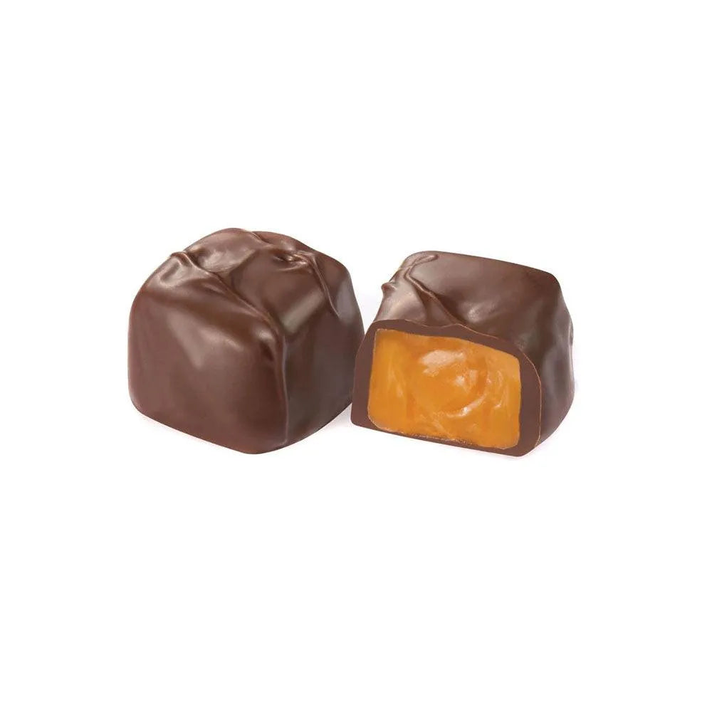 Asher's Dark Chocolate Bourbon Caramels: 6LB Box