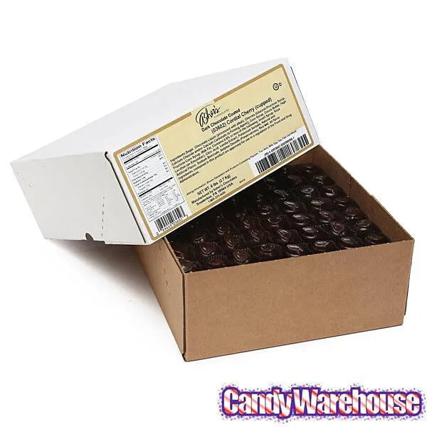 Asher's Dark Chocolate Cherry Cordials Candy: 6LB Box