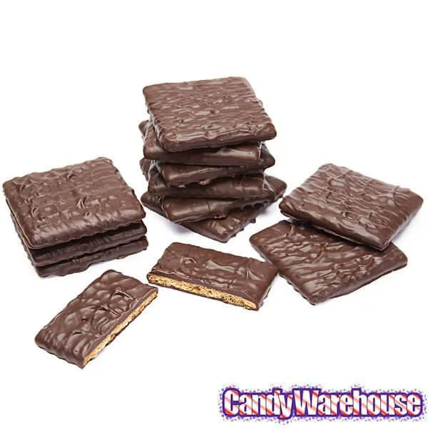 Asher's Dark Chocolate Wrapped Covered Graham Crackers: 18-Piece Display