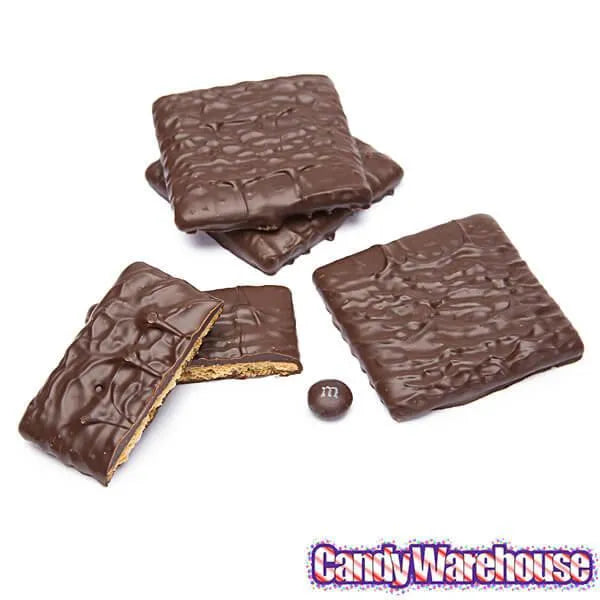 Asher's Dark Chocolate Covered Graham Crackers: 5LB Box