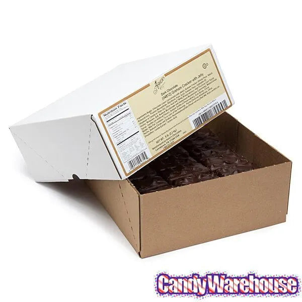 Asher's Dark Chocolate Covered Graham Crackers with Jelly: 5LB Box