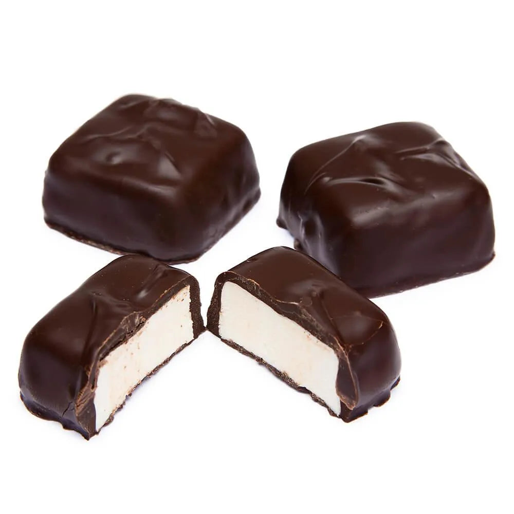 Asher's Dark Chocolate Covered Jumbo Marshmallows: 5LB Box