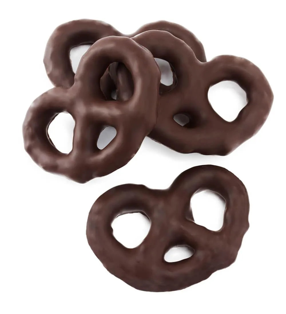 Asher's Dark Chocolate Covered Mini Pretzels: 4LB Box