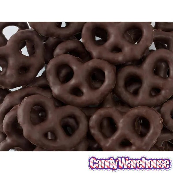 Asher's Dark Chocolate Covered Mini Pretzels: 4LB Box