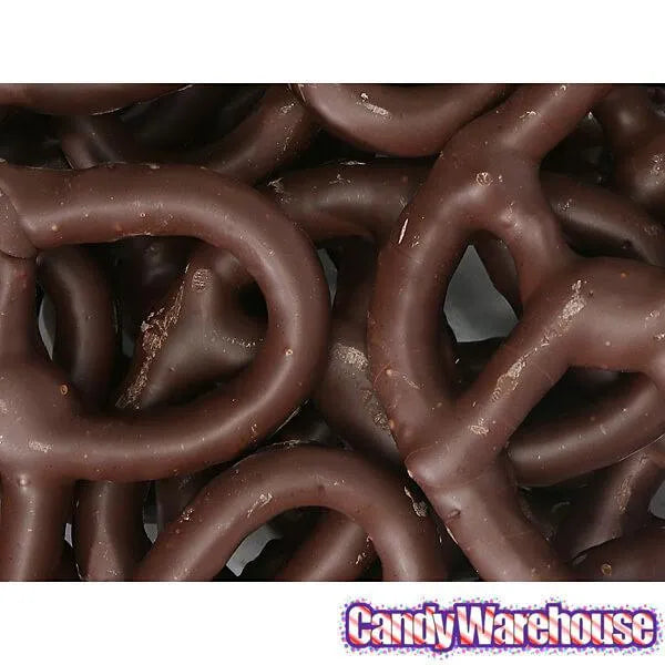 Asher's Dark Chocolate Covered Pretzels: 7LB Box