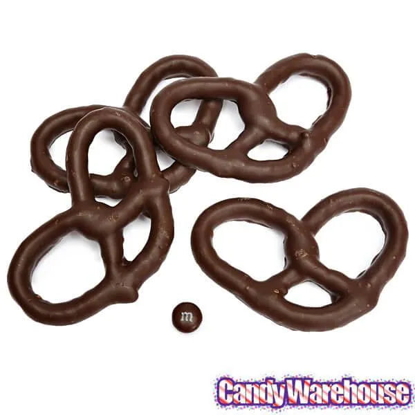 Asher's Dark Chocolate Covered Pretzels: 7LB Box