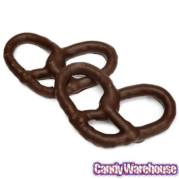 Asher's Dark Chocolate Covered Pretzels: 7LB Box