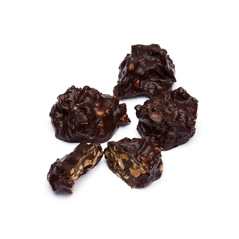 Asher's Dark Chocolate Peanut Clusters Candy: 5LB Box