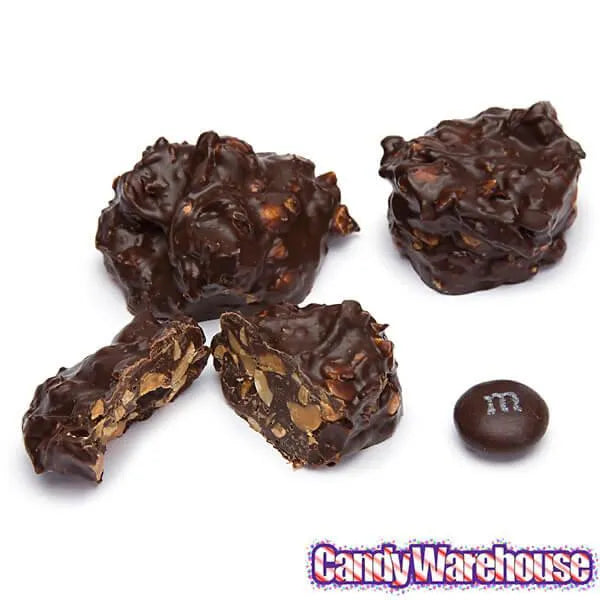 Asher's Dark Chocolate Peanut Clusters Candy: 5LB Box