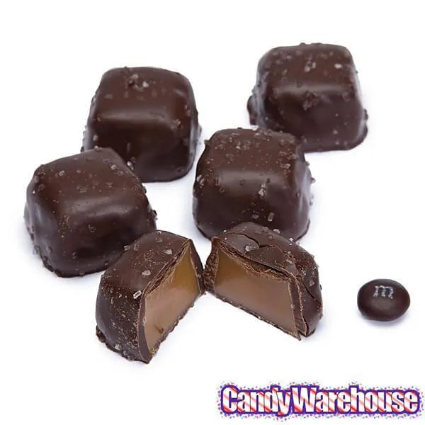 Asher's Dark Chocolate Sea Salt Caramels: 6-Pound Box