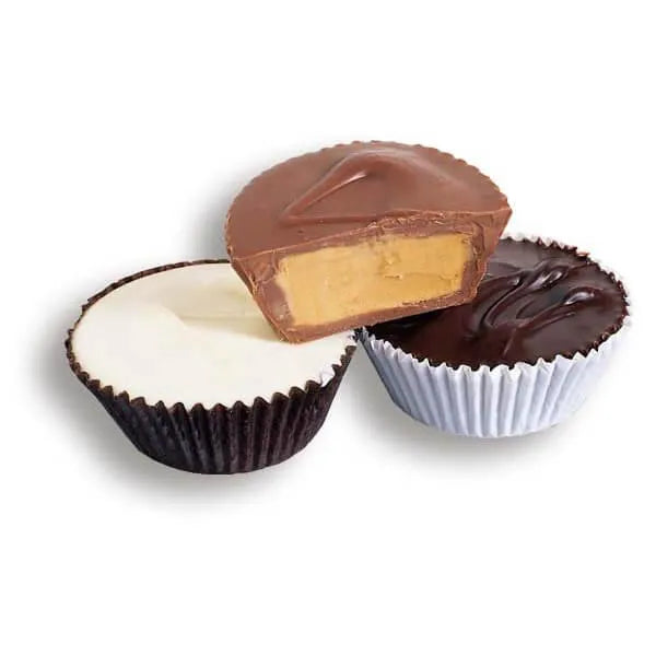 Asher's Giant Chocolate Peanut Butter Cups - Dark: 24-Piece Box