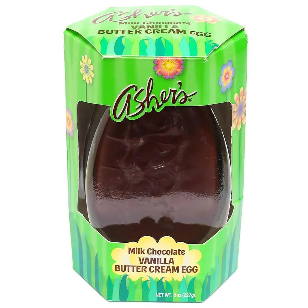 Asher's Jumbo Milk Chocolate Butter Cream Easter Egg: 8-Ounce Gift Box