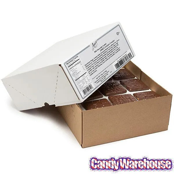 Asher's Milk Chocolate Covered Graham Crackers: 5LB Box