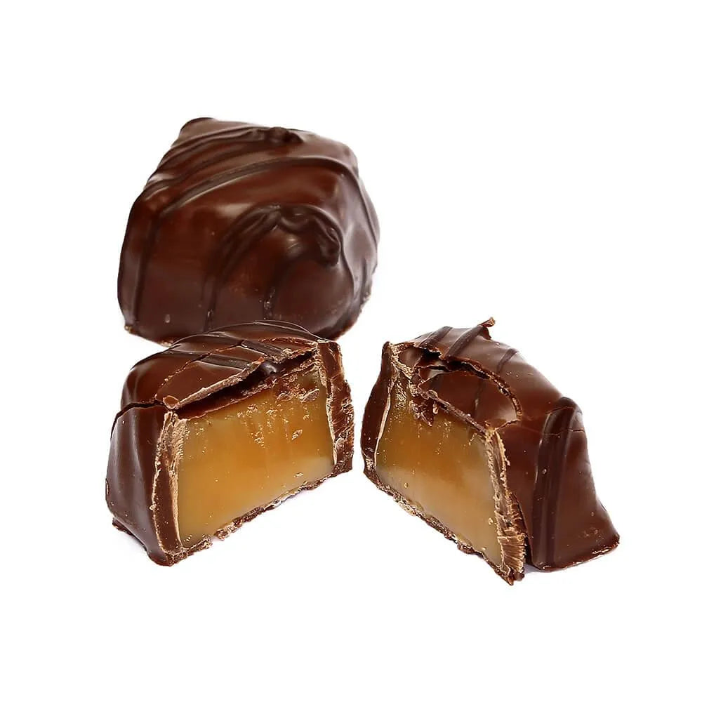 Asher's Milk Chocolate Covered Vanilla Caramels: 6LB Box