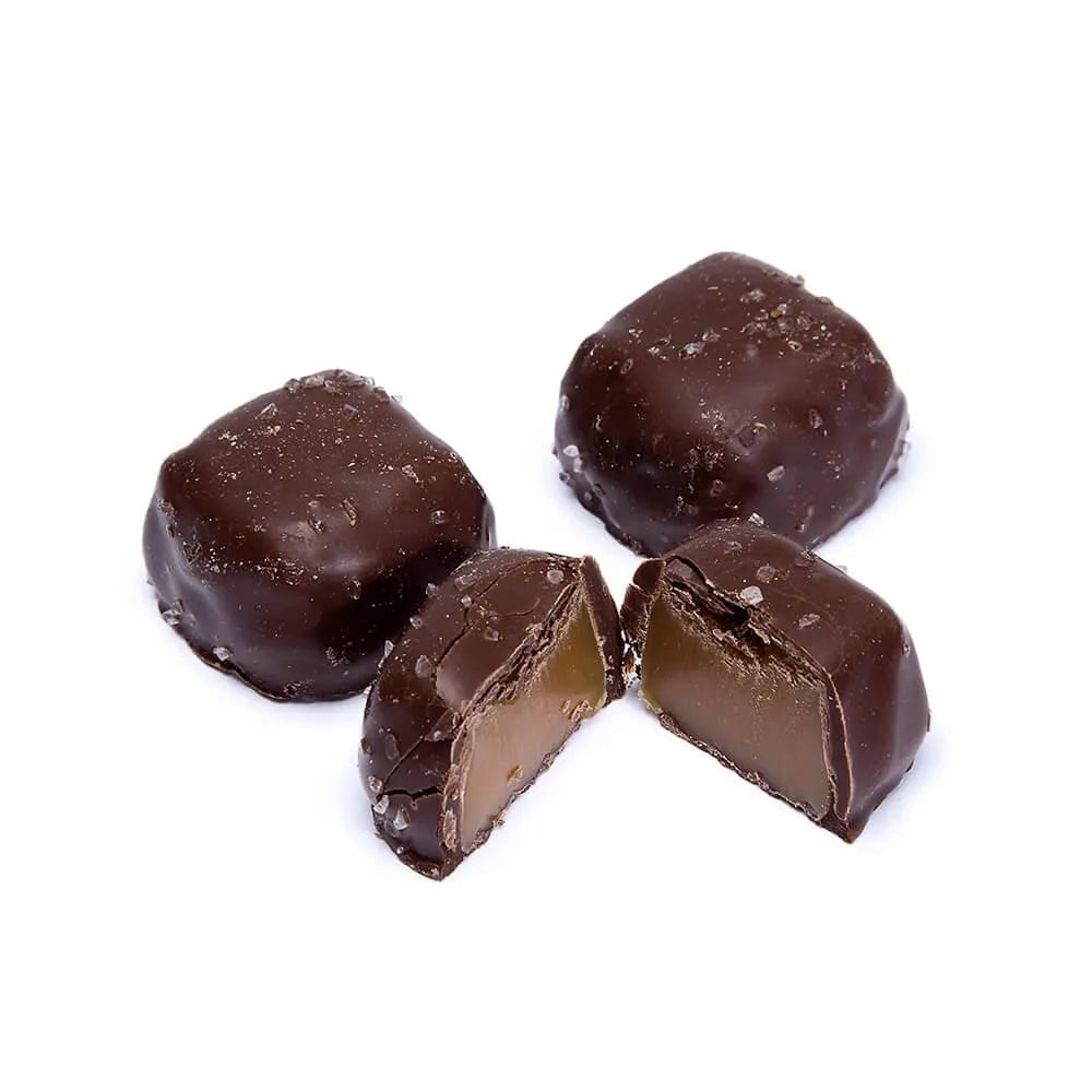 Asher's Milk Chocolate Sea Salt Caramels: 6-Pound Box