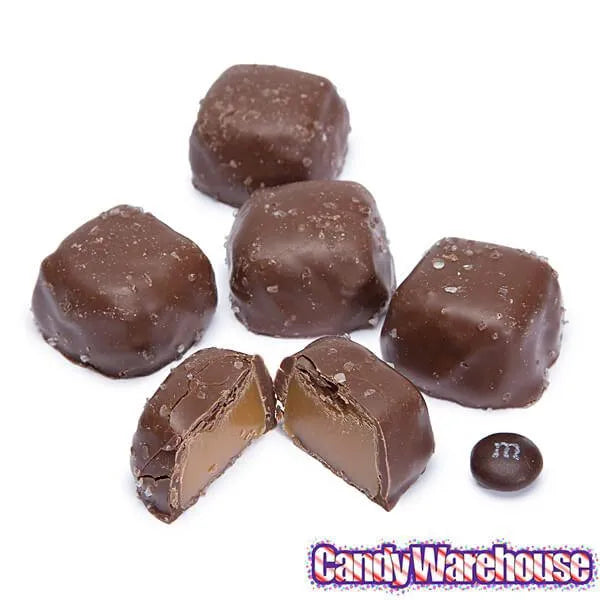 Asher's Milk Chocolate Sea Salt Caramels: 6-Pound Box