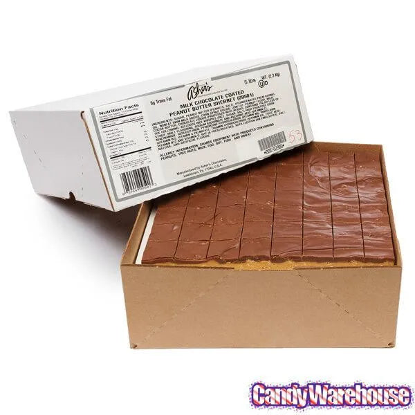 Asher's Peanut Butter Sherbet Chocolates: 5LB Box