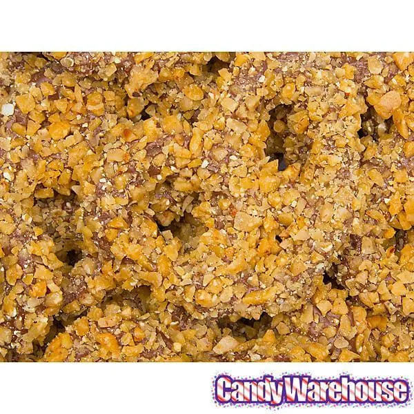 Asher's Toffee Bits Chocolate Covered Pretzels Candy: 6LB Box