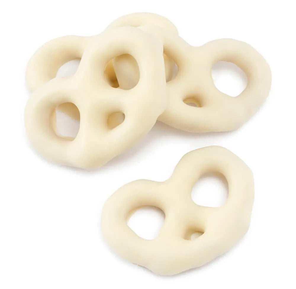 Asher's White Chocolate Covered Mini Pretzels: 4LB Box