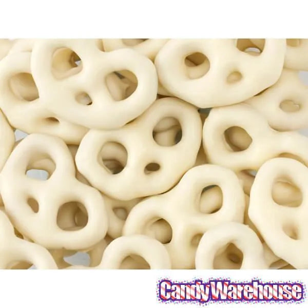 Asher's White Chocolate Covered Mini Pretzels: 4LB Box