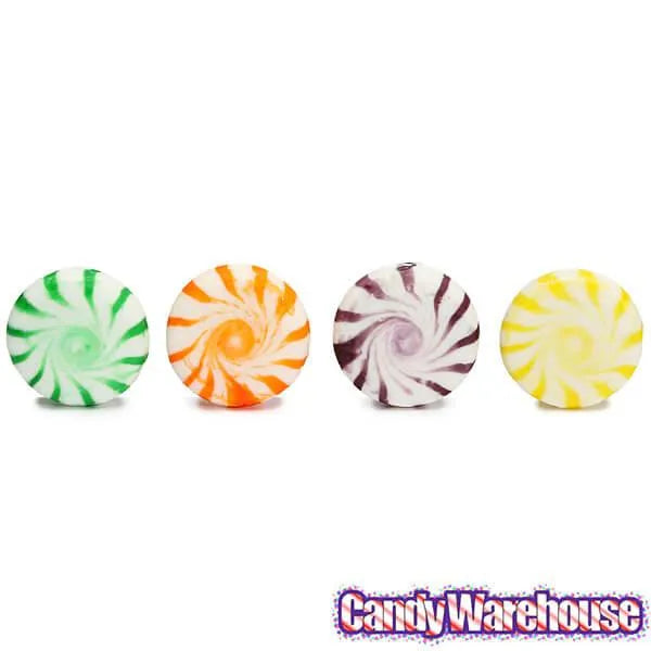 Assorted Fruits Hard Candy Pinwheels: 5LB Bag