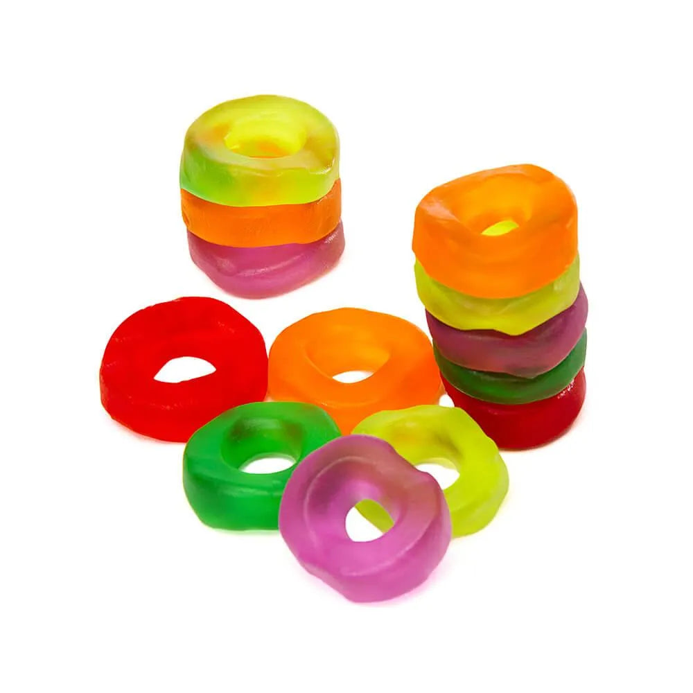 Assorted Mini Gummy Rings Candy: 5LB Bag