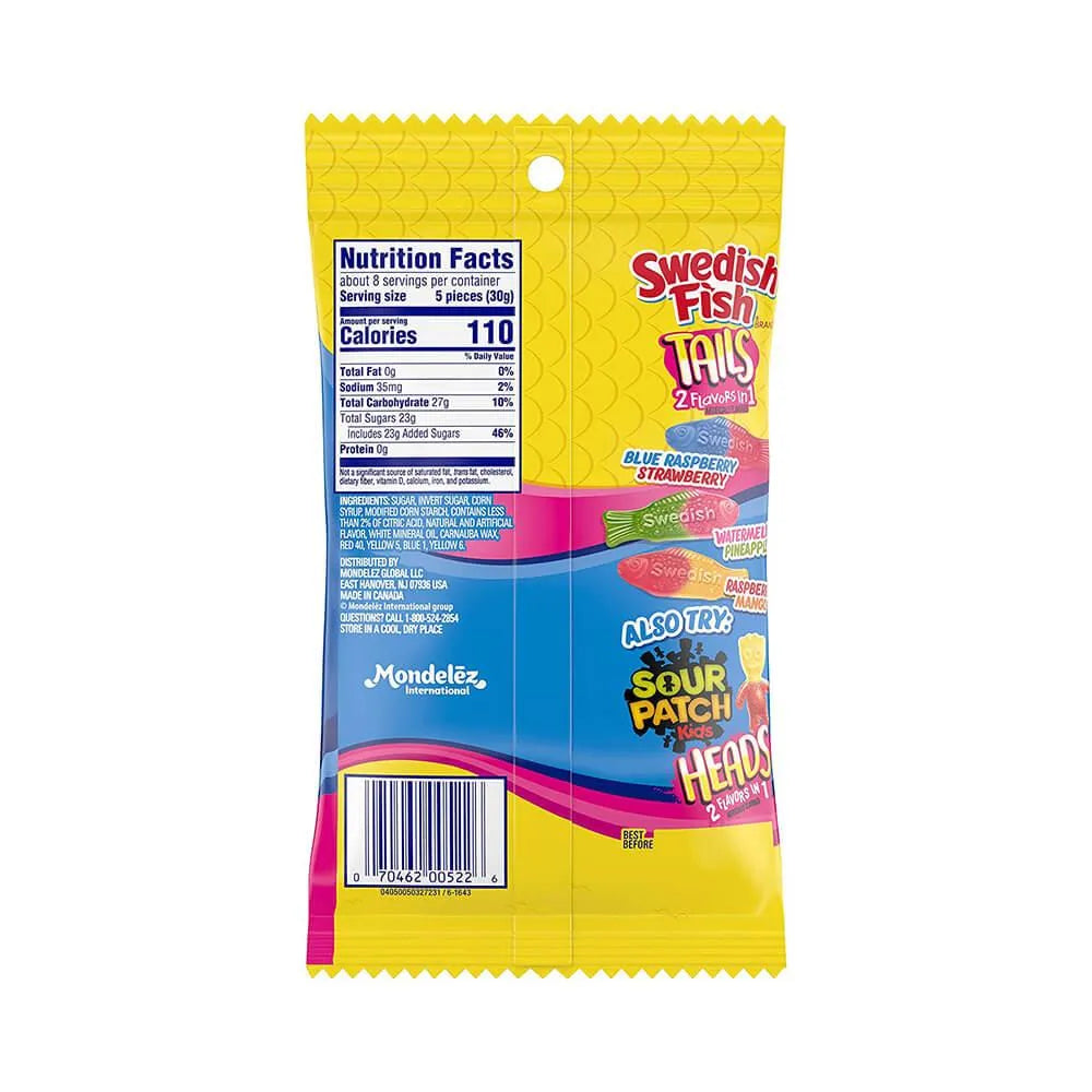 Assorted Swedish Fish Tails: 8-Ounce Bag