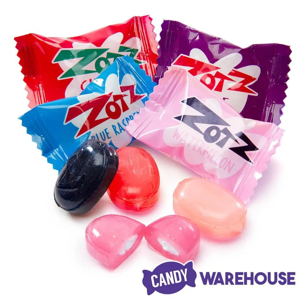 Assorted Zotz Sour Fizz Candy: 15-Pound Case